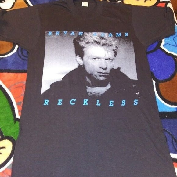 T-shirt Bryan Adams - Manches Courtes Noir 100% Coton - Toutes Tailles Du S Au 5XL - Neuf Avec étiquettes